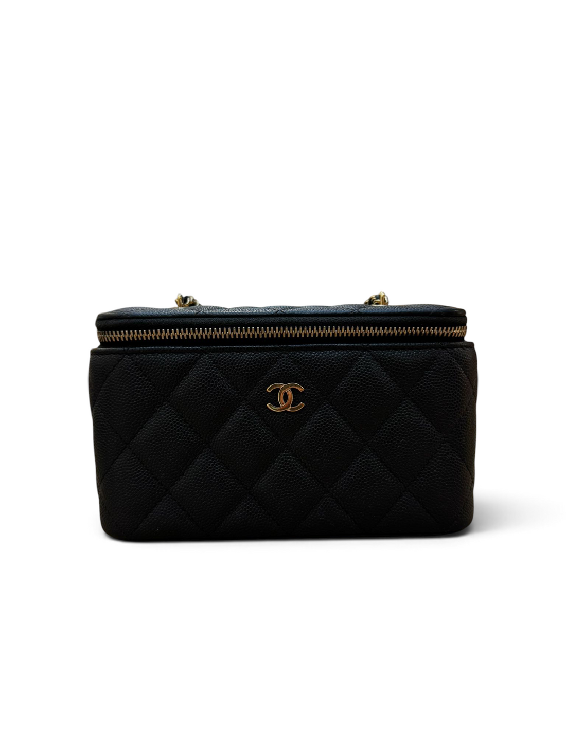 Chanel - Mini Vanity noir cuir caviar