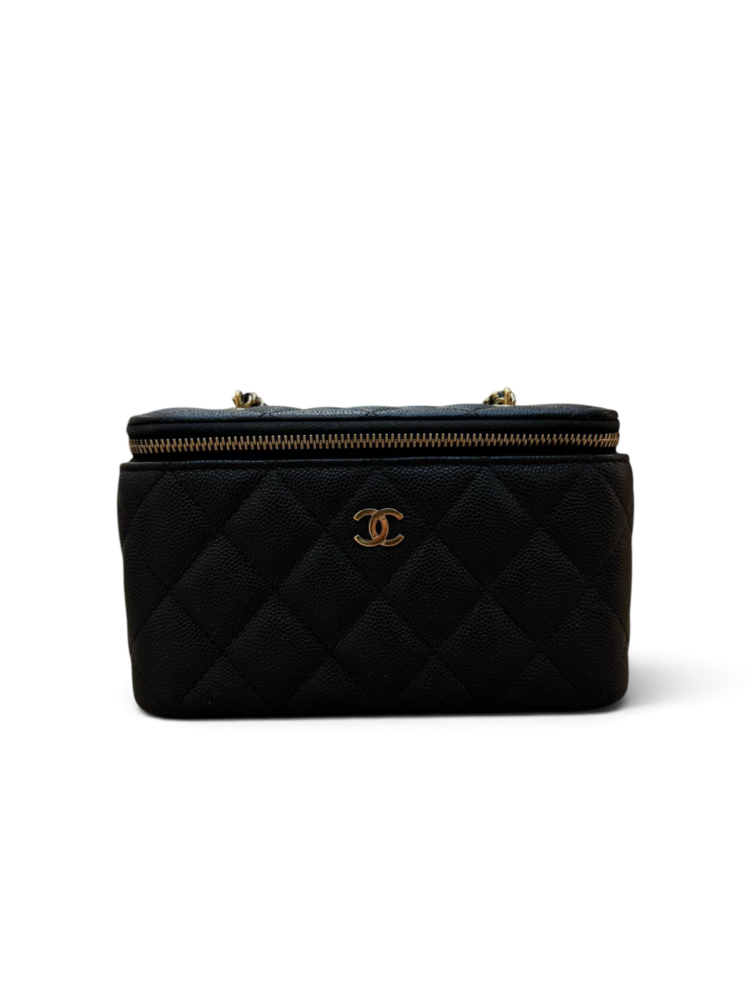 Chanel - Mini Vanity noir cuir caviar