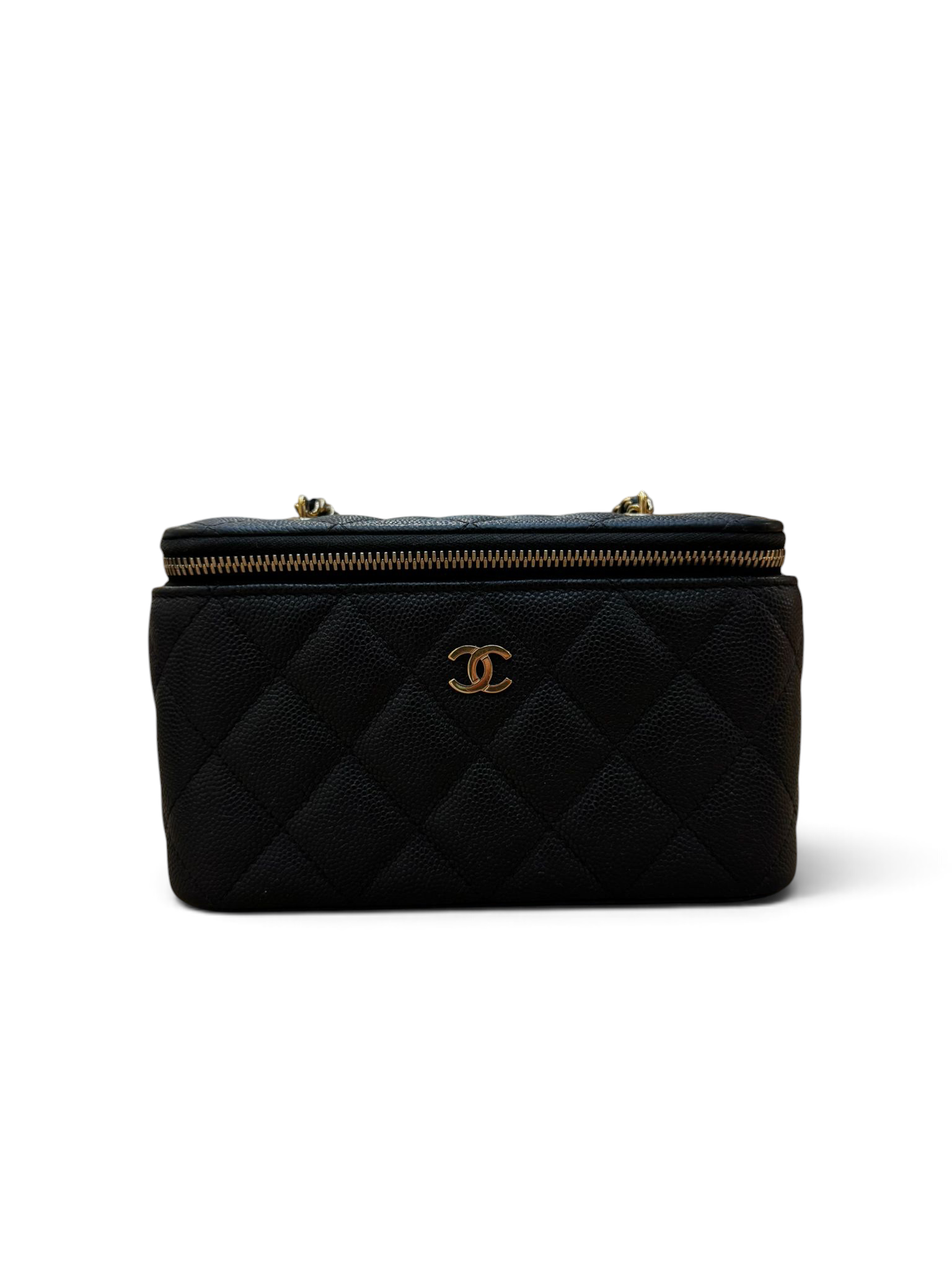Chanel - Mini Vanity noir cuir caviar