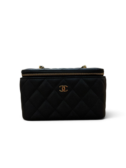 Chanel - Mini Vanity noir cuir caviar