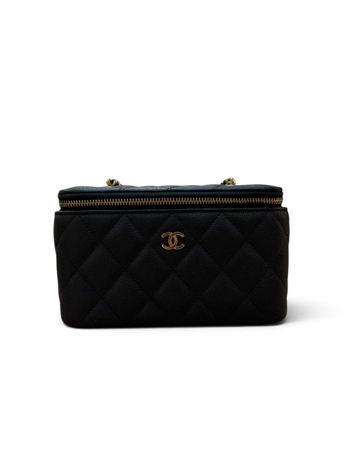 Chanel - Mini Vanity noir cuir caviar