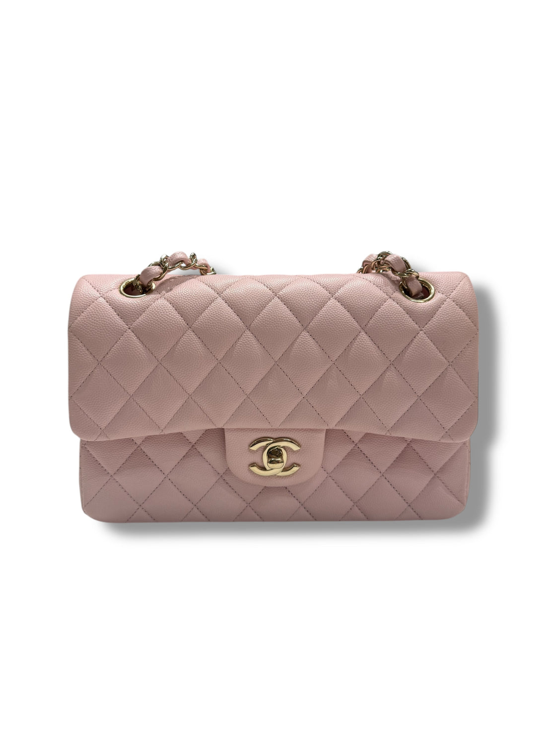 Chanel - Sac 11.12 Timeless small 23 double flap baby pink