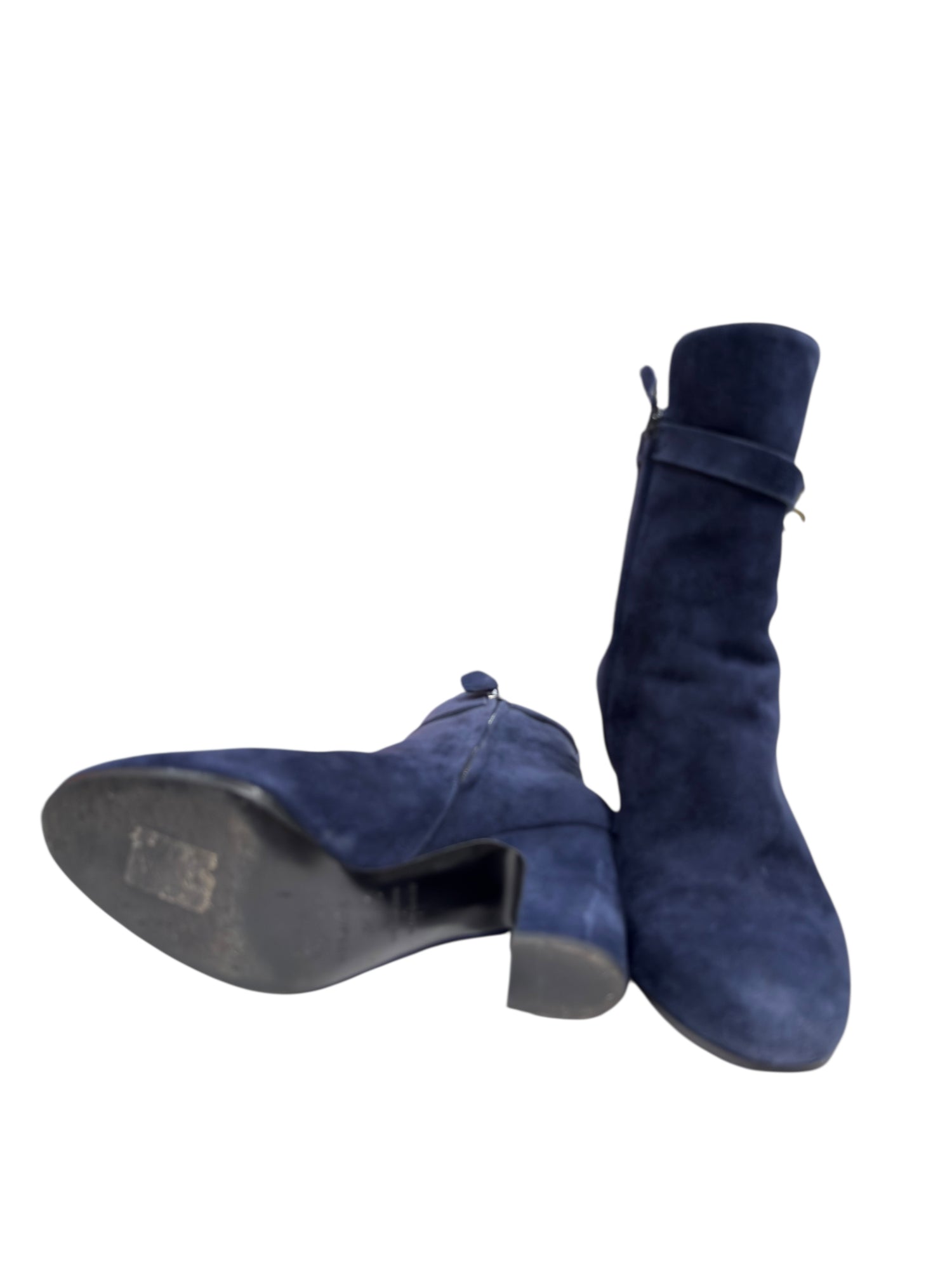 Hermès - Bottines en daim et boucle Kelly T35