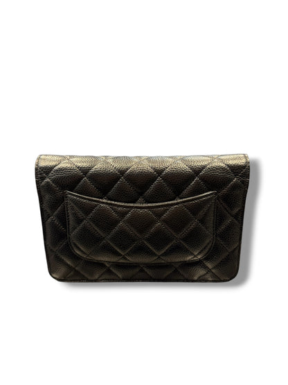 Chanel - Sac Wallet on chain caviar noir