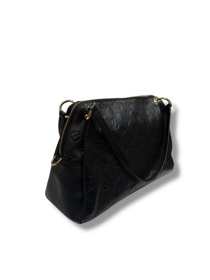 Louis Vuitton - Sac Ponthieu cuir empreintes noir