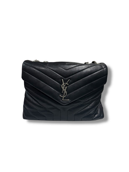 YSL - Sac Loulou cuir noir GM