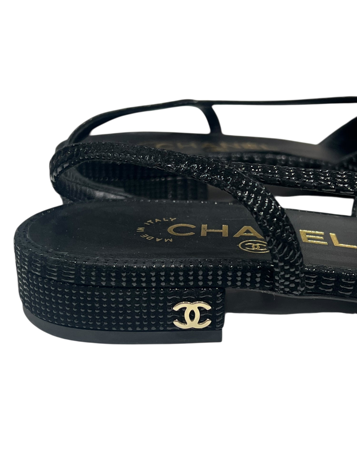Chanel - Slingback noire édition limitée T37