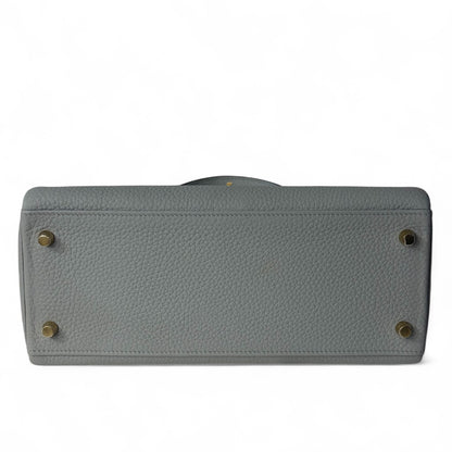 Hermès - Sac Kelly 28 Bleu Glacier