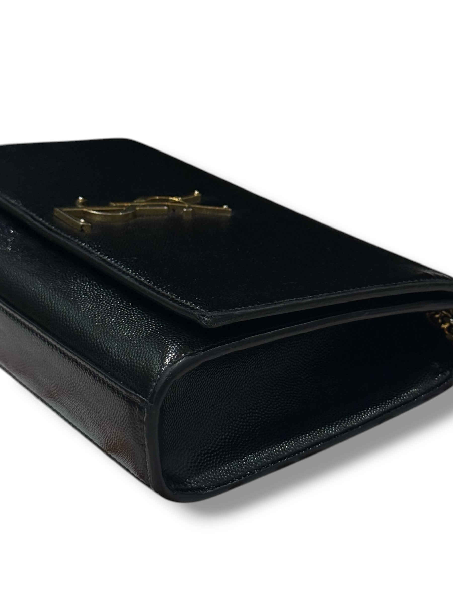 Saint Laurent - sac Kate médium cuir noir