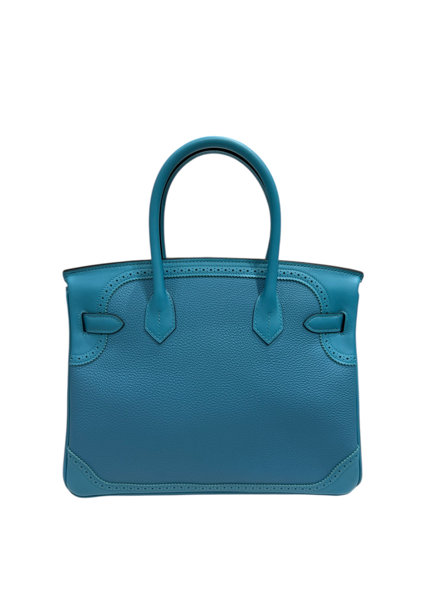 Hermès - Birkin 30 Ghilli togo/swift Turquoise PHW