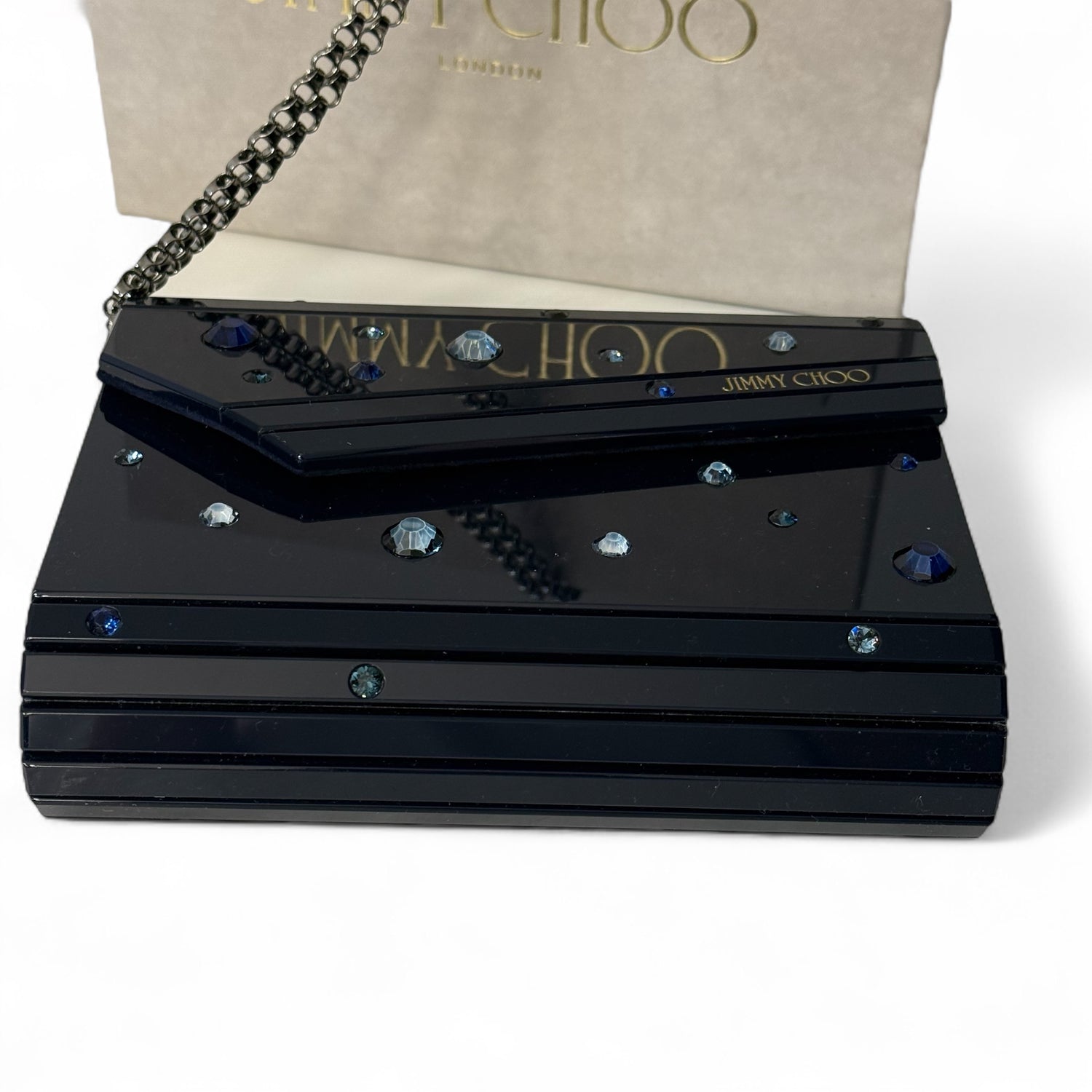 Jimmy Choo - Sac Candy Chrystal navy