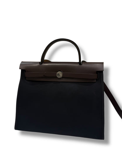 Hermès - Sac Herbag 31 Noir &amp; Ébène