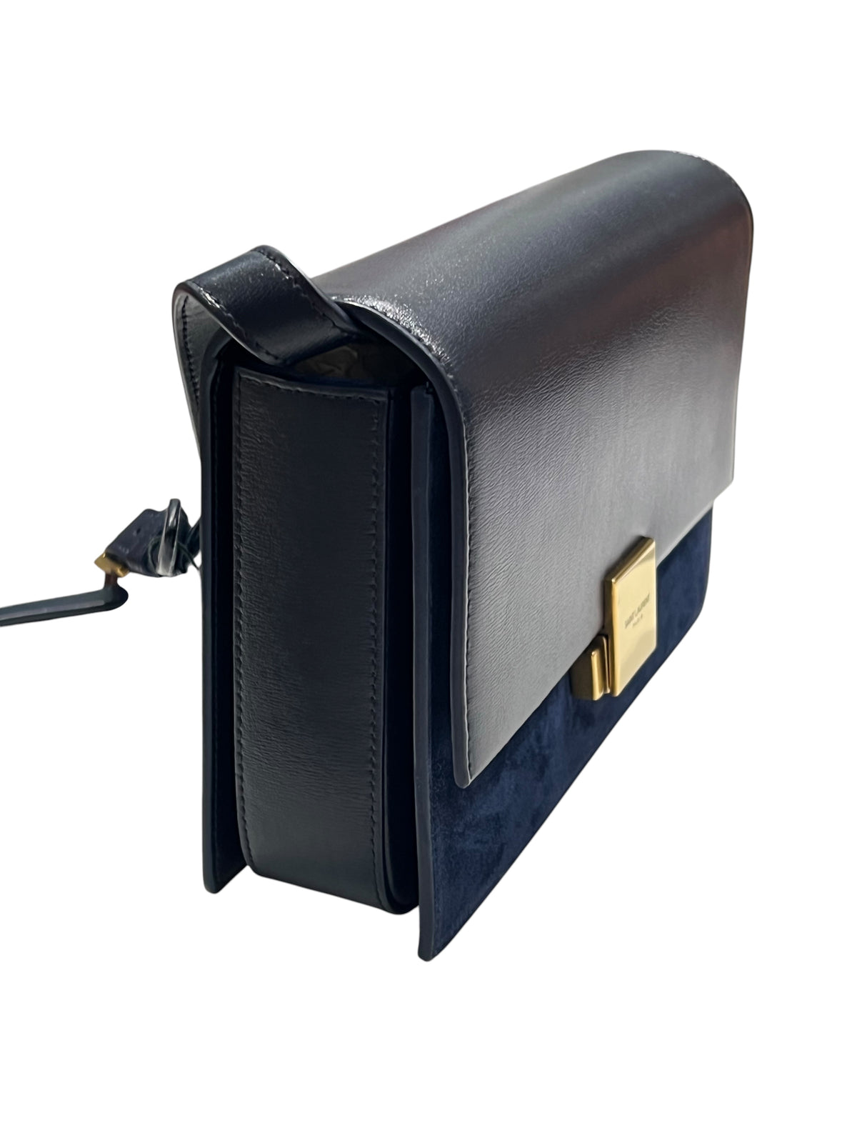 Saint Laurent - Bellechasse bag in blue two-tone material