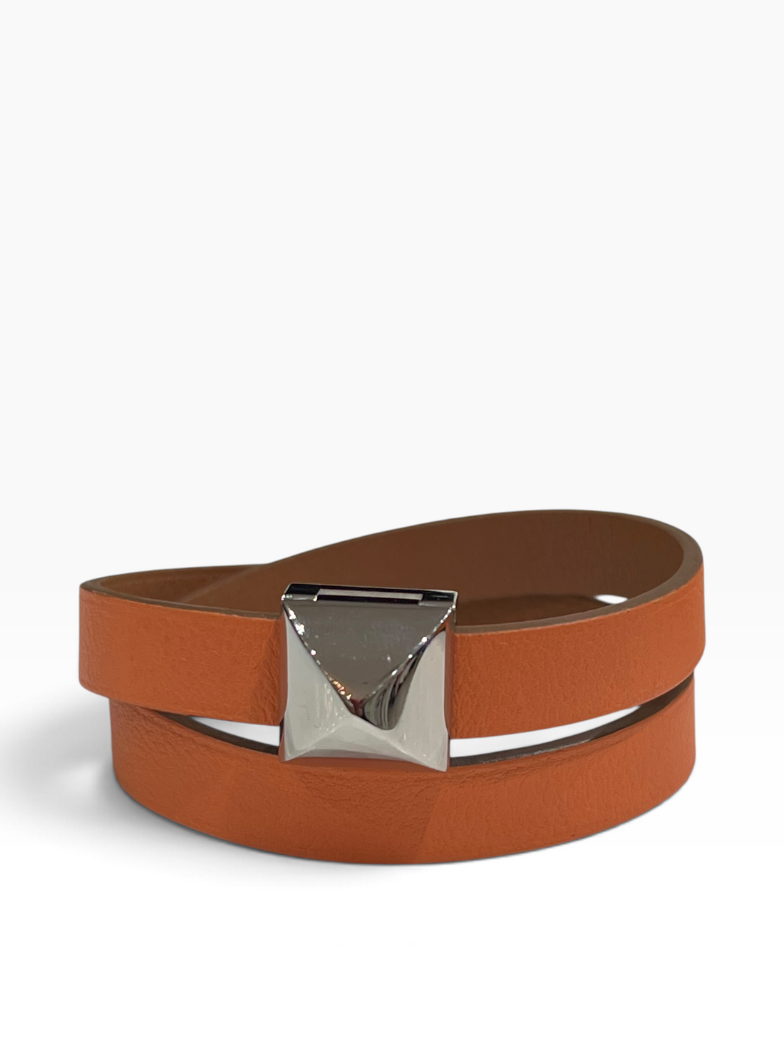 Hermès -Bracelet Medor double tour en cuir