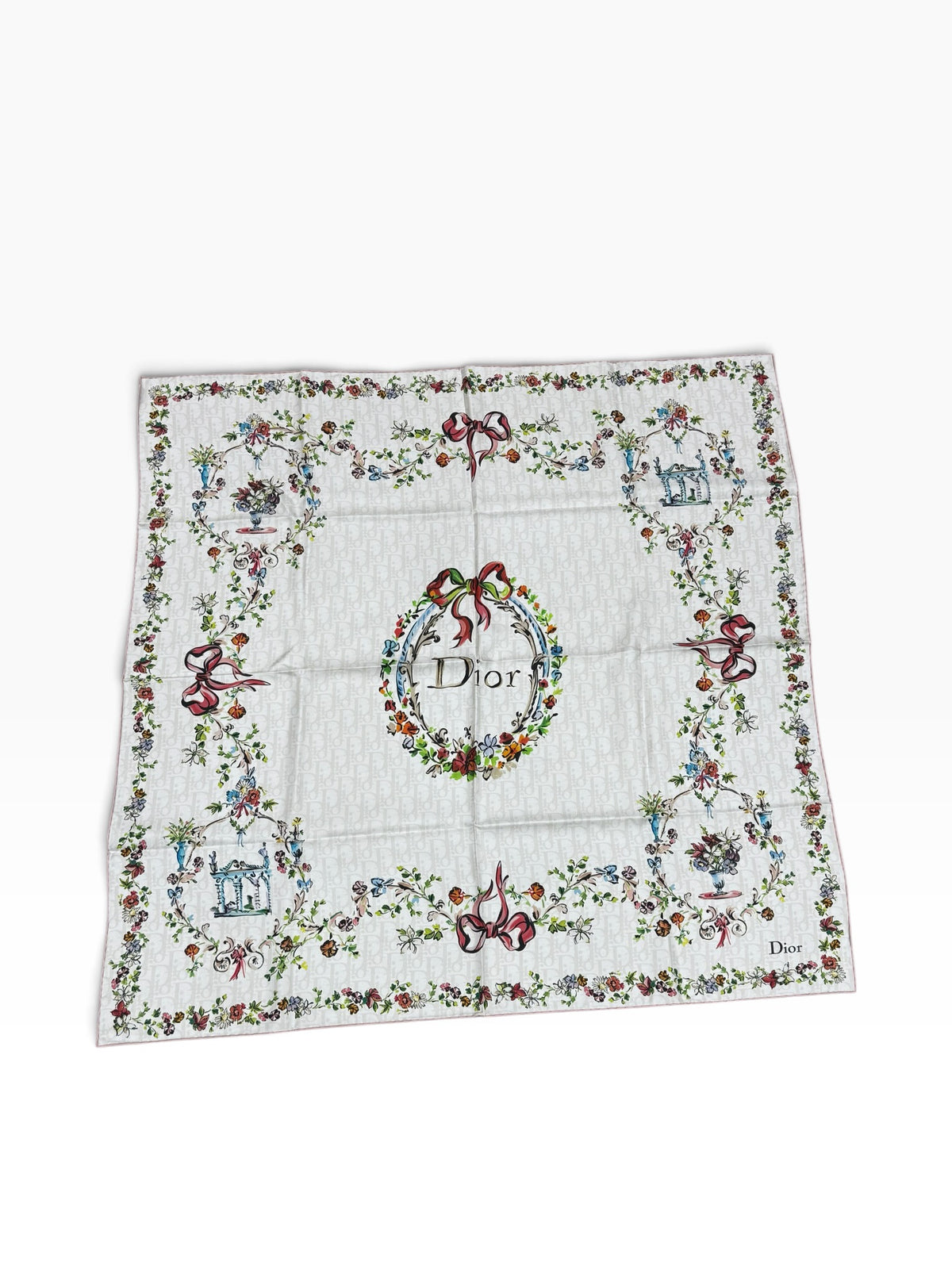 Dior - carré 90 arabesque dioriviera soie hommage Christian Bérard