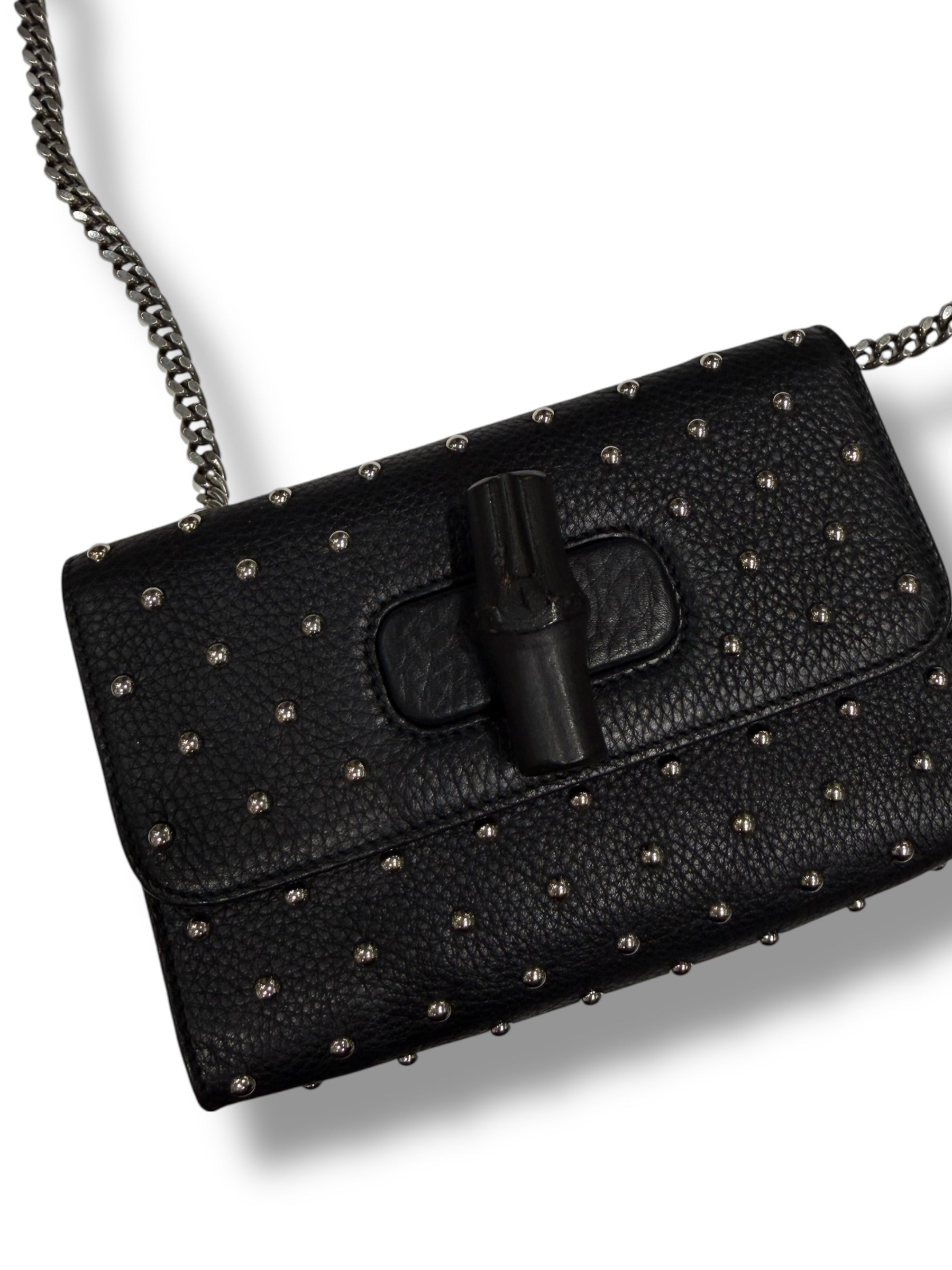 Sac Gucci Miss Bambou Stud Noir | Les Folies d’Eugénie