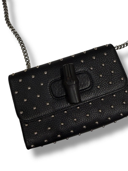 Sac Gucci Miss Bambou Stud Noir | Les Folies d’Eugénie