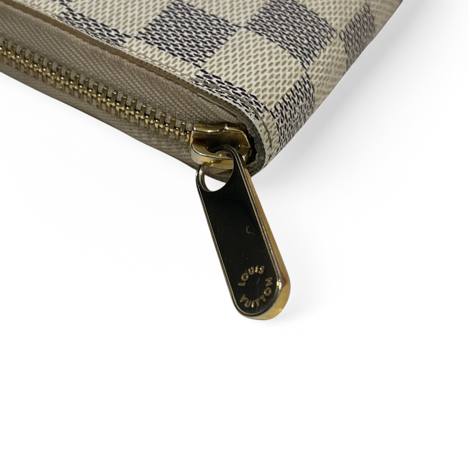 Louis Vuitton - Portefeuille zippy damier azur