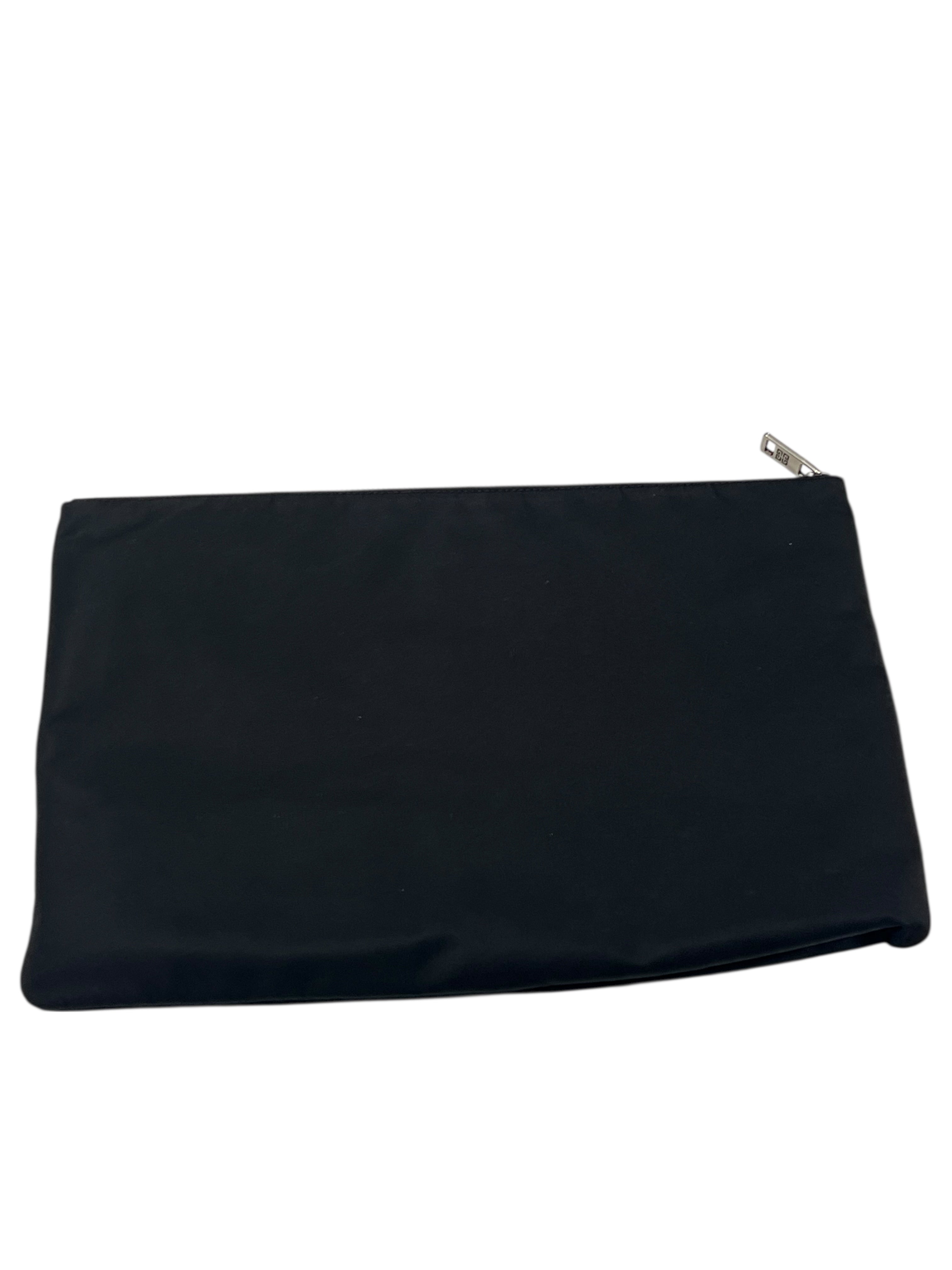 Givenchy - pochette nylon noire et rouge