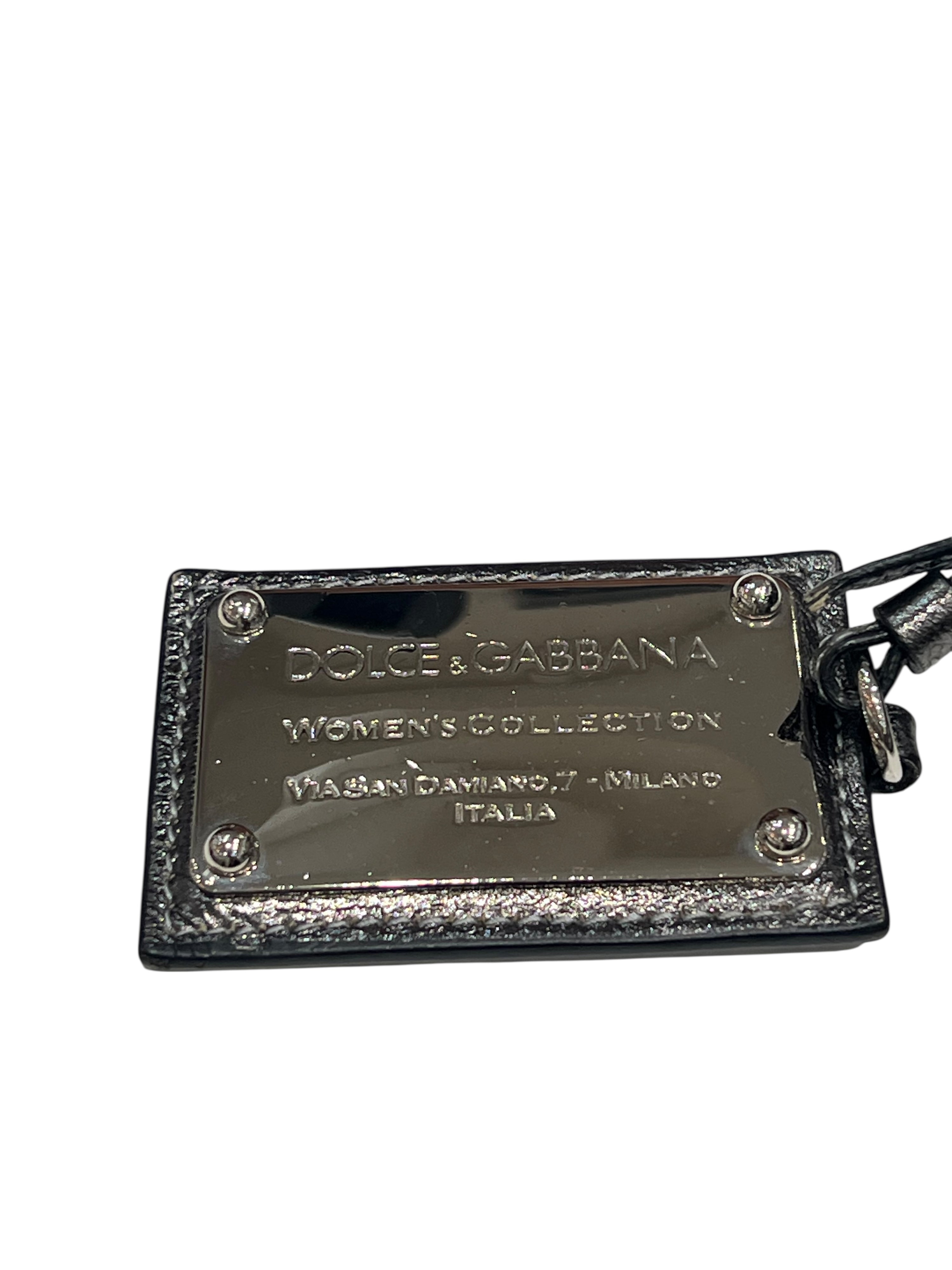 Dolce &amp; Gabbana - Silver leather belt bag