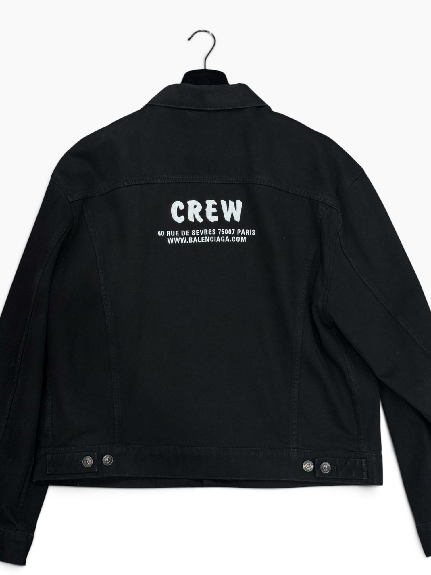 Balenciaga - Veste Denim Oversized Noir