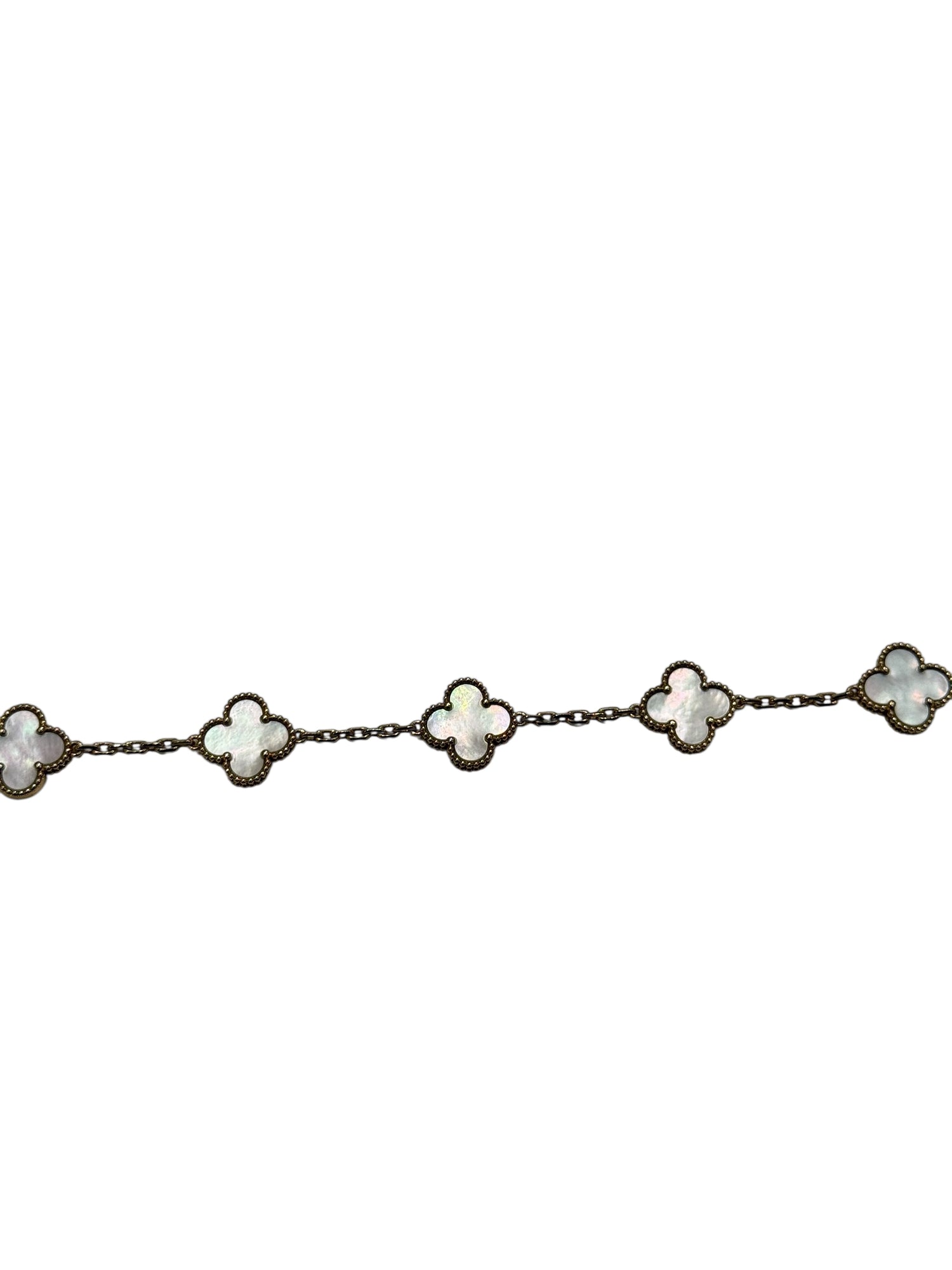 Van Cleef - Bracelet Vintage Alhambra 5 motifs Nacre
