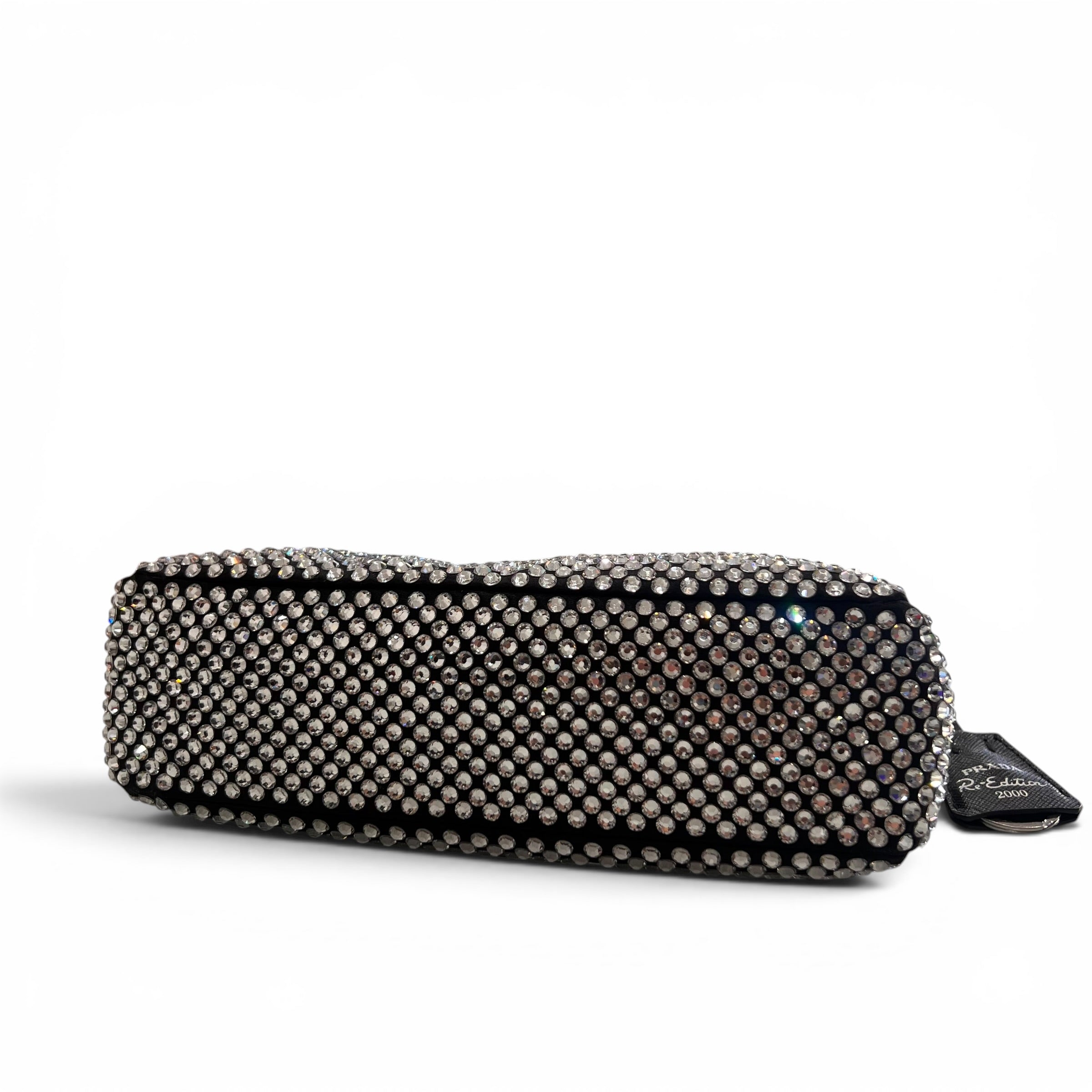 Prada - Sac ré-édition 2000 à strass