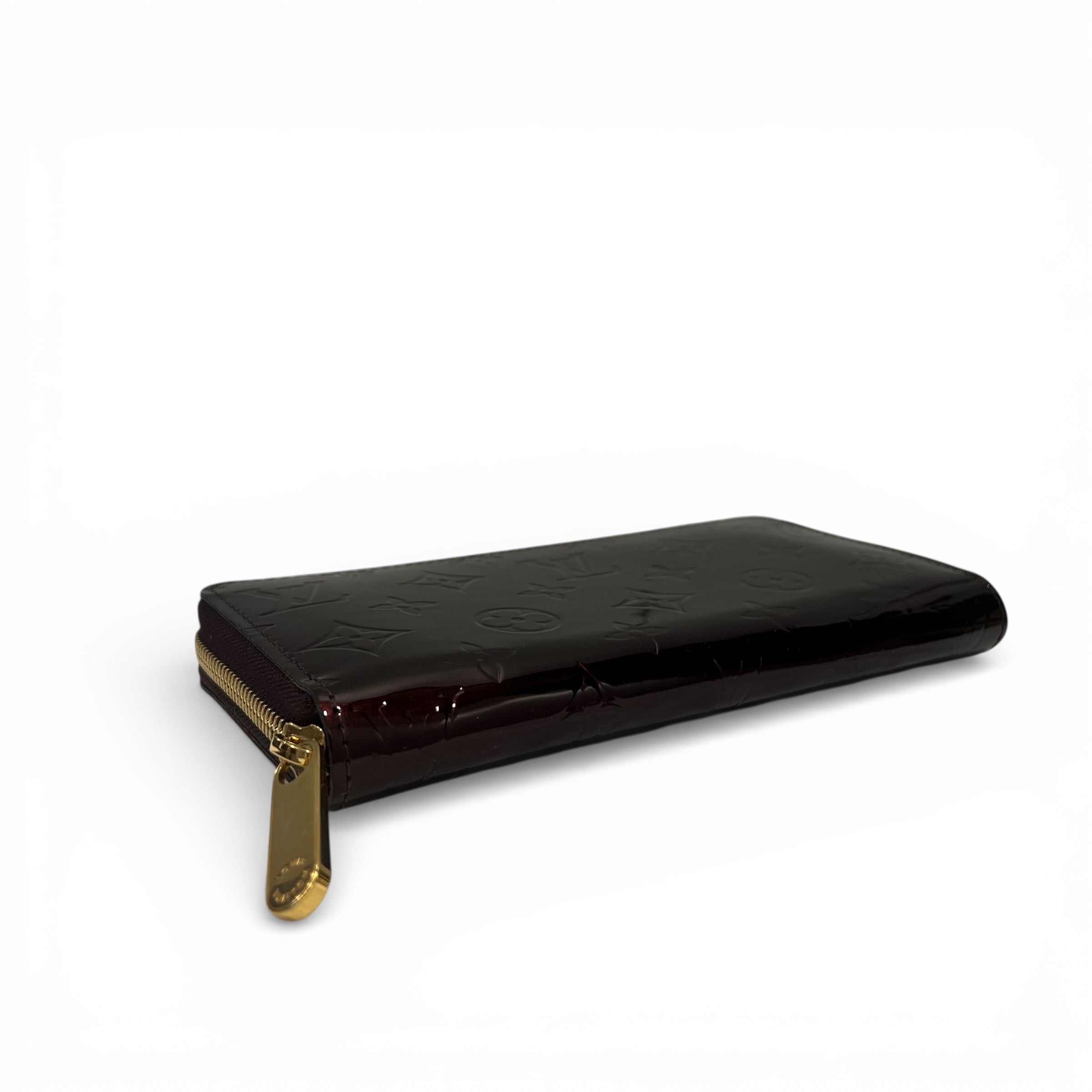 Louis Vuitton - Portefeuille en cuir vernis amarante