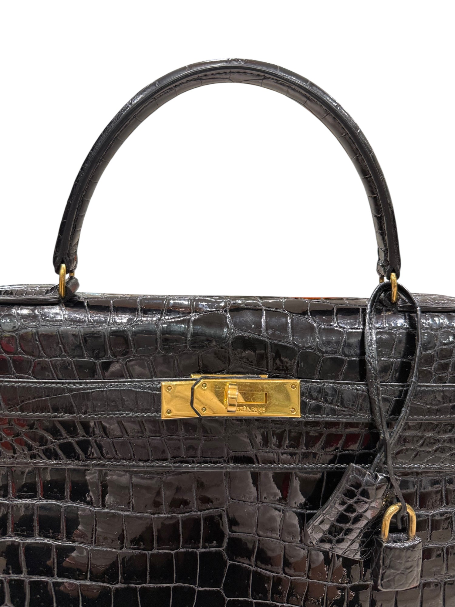 Hermès - Sac Kelly 35 alligator vintage 1977