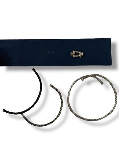 Fred - Bracelet Force 10 GM or blanc avec 3 câbles interchangeables