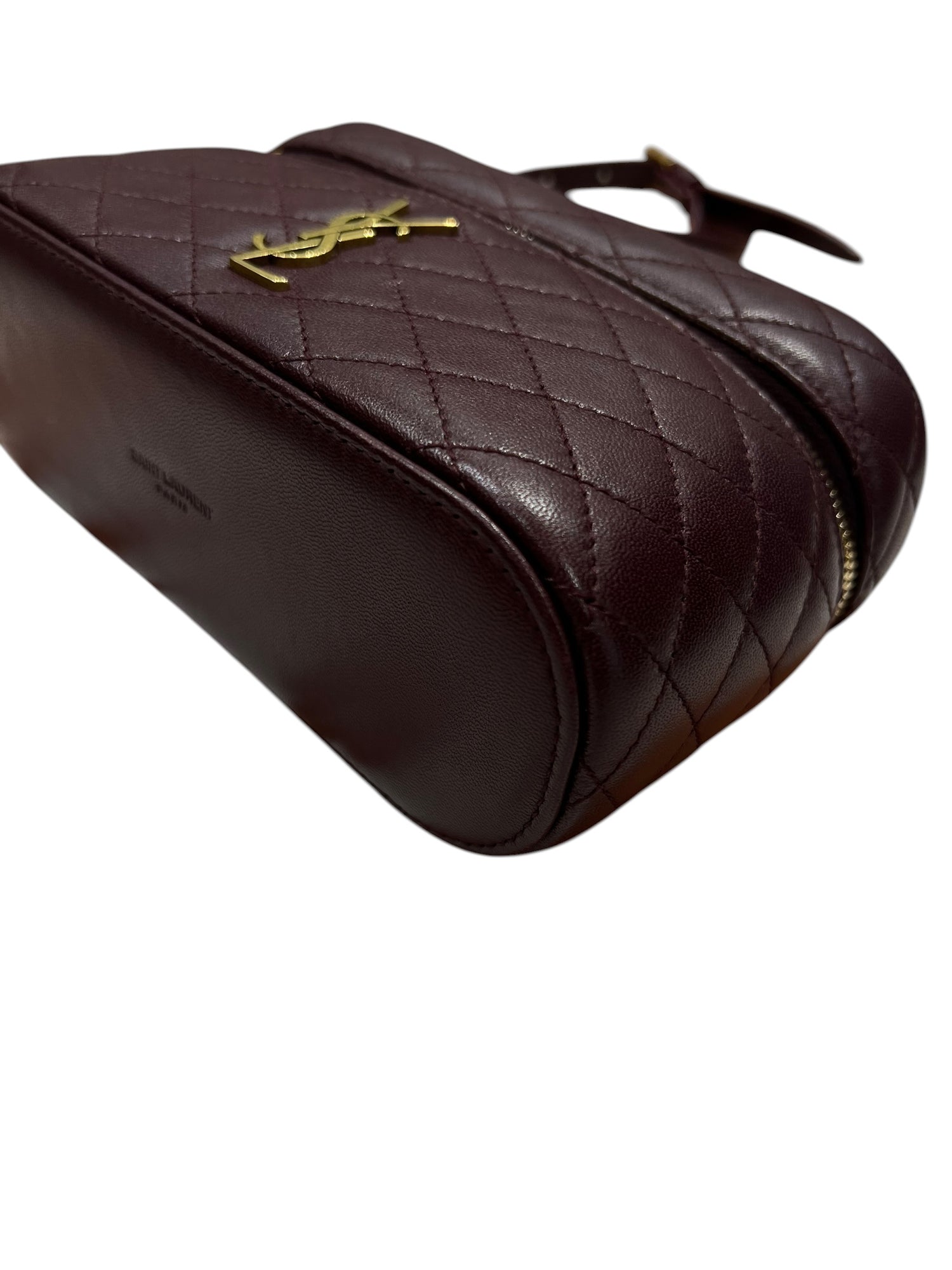 Saint Laurent - Sac vanity gaby cuir bordeaux