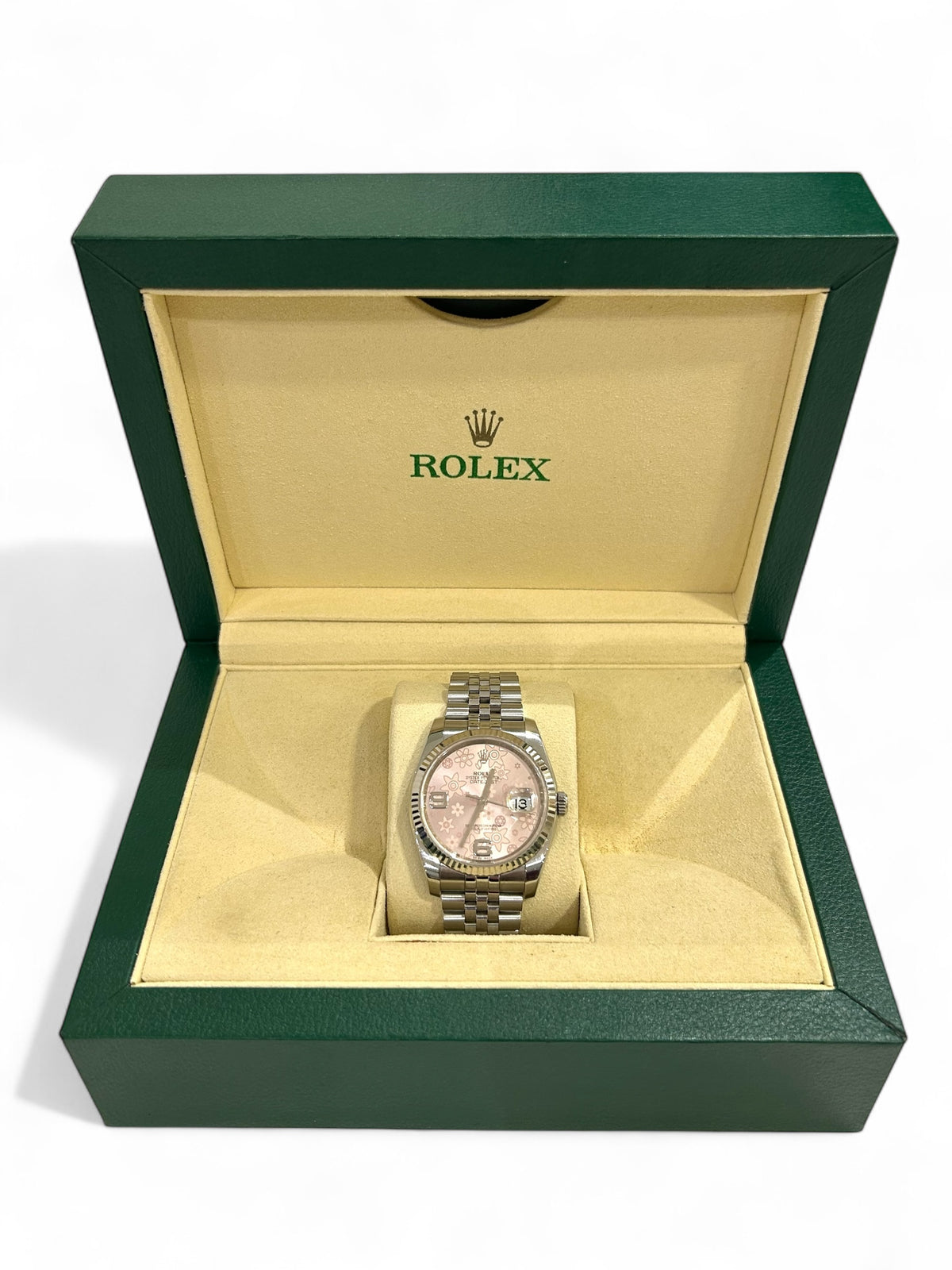 Rolex - Montre Datejust 36mm cadran floral