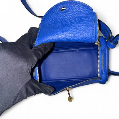 Hermès - Mini Lindy bleu royale