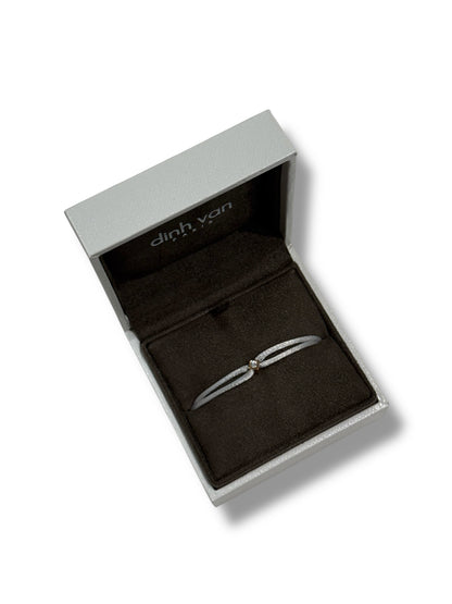 Dinh van - Bracelet Le Cube or rose et diamants