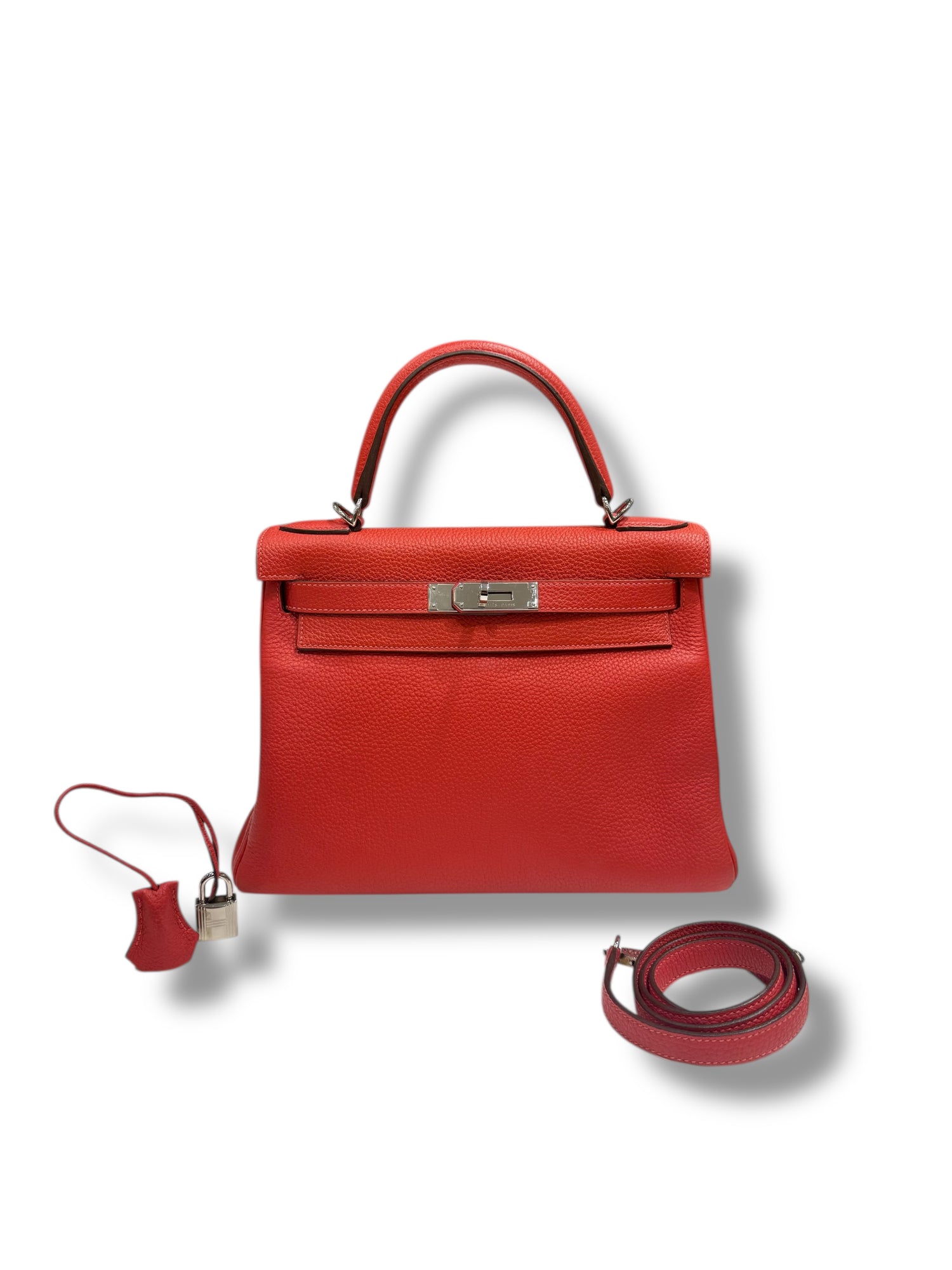 Hermès - Sac Kelly 28 Pivoine PHW