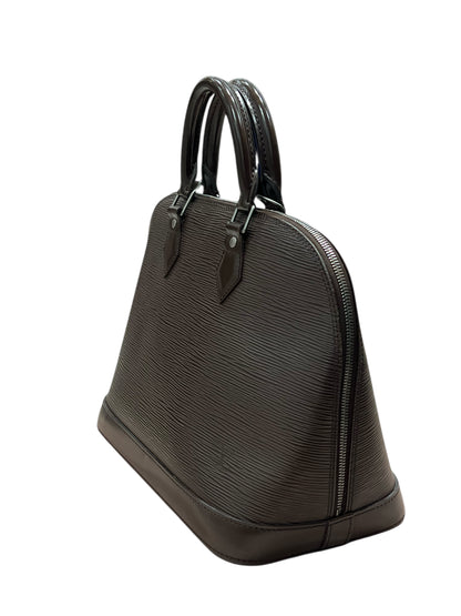 Louis Vuitton - sac Alma PM cuir épi marron glacé