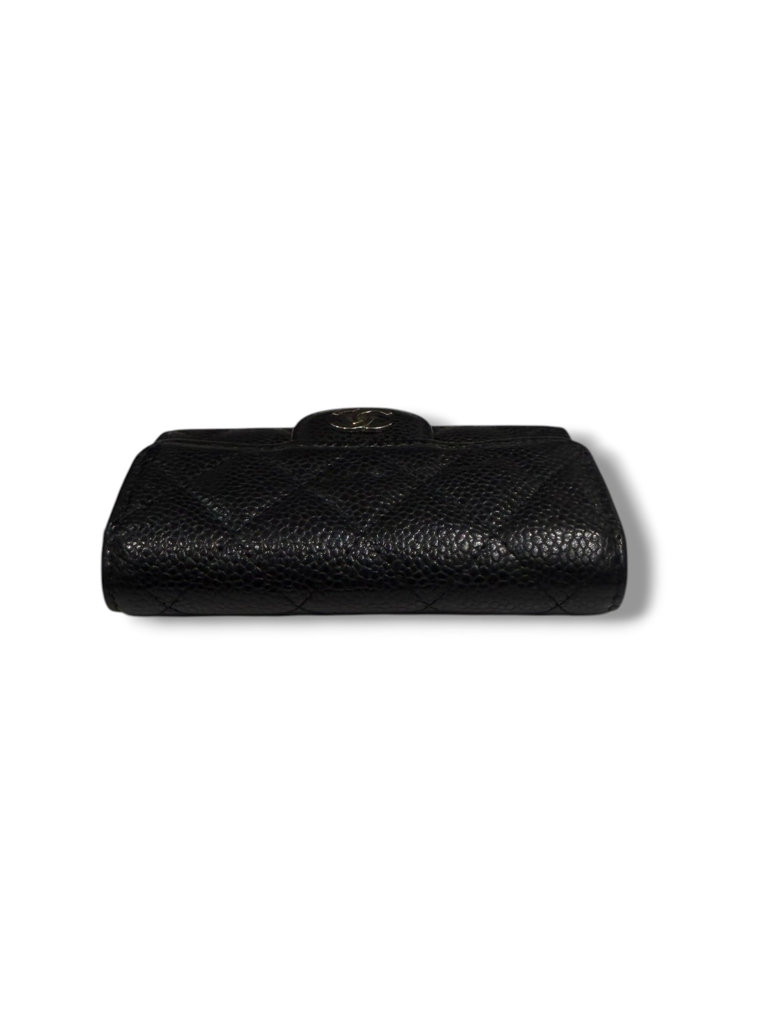 Chanel - Mini portefeuille à rabat noir