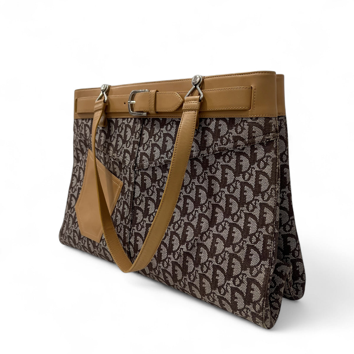 Dior - Schräg gewebte Segeltuchtasche