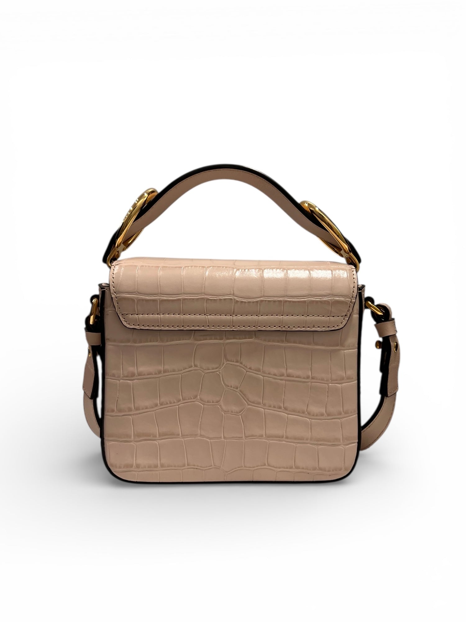 Chloé - Sac bandoulière en cuir effet croco