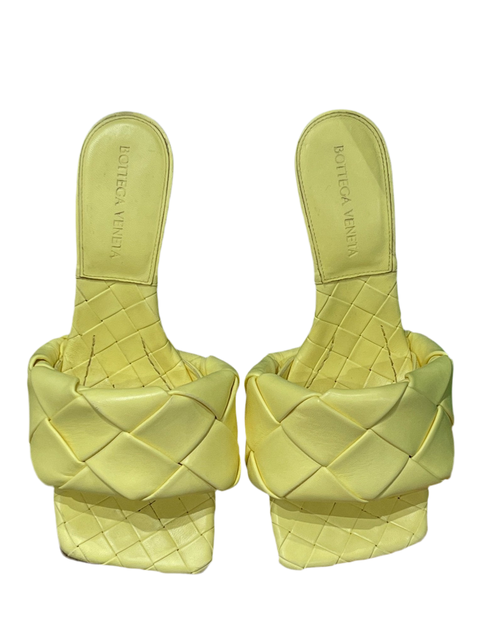 Bottega - mules padded cuir jaune