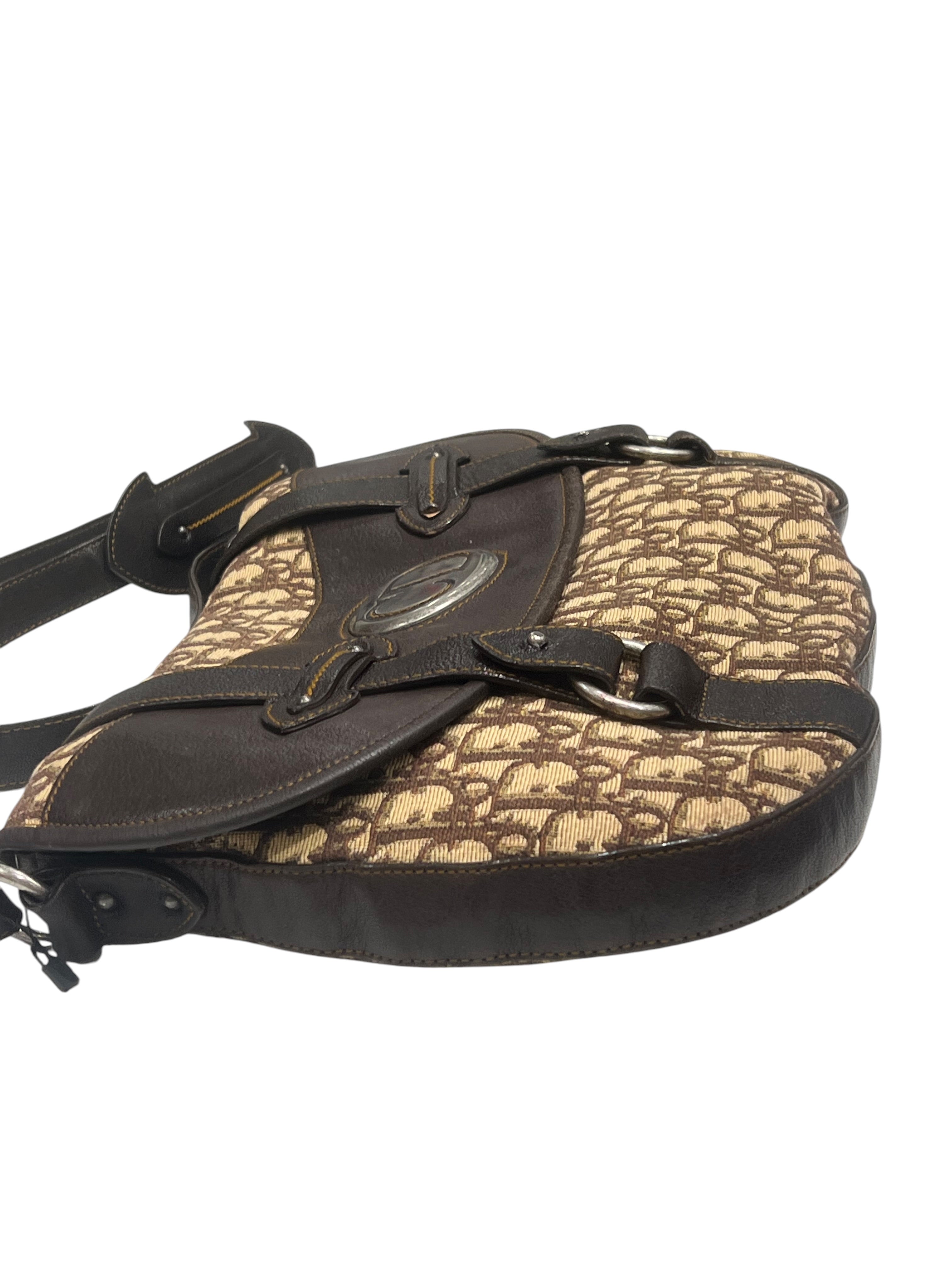 Christian Dior - besace trotter toile oblique