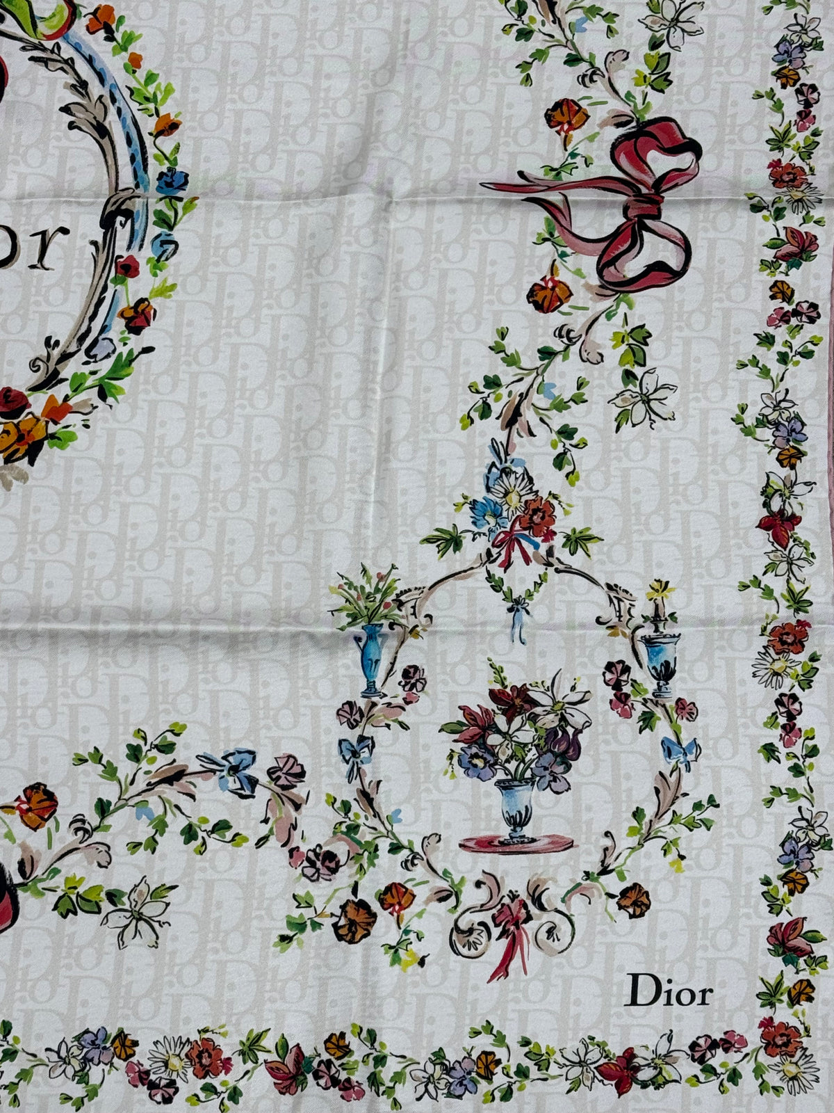 Dior - carré 90 arabesque dioriviera soie hommage Christian Bérard