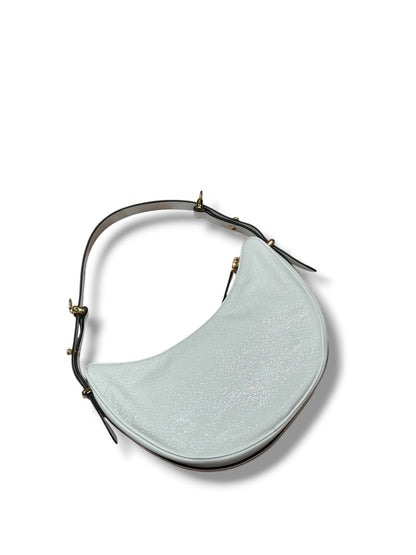 Prada - Sac arqué cuir naplak blanc PM
