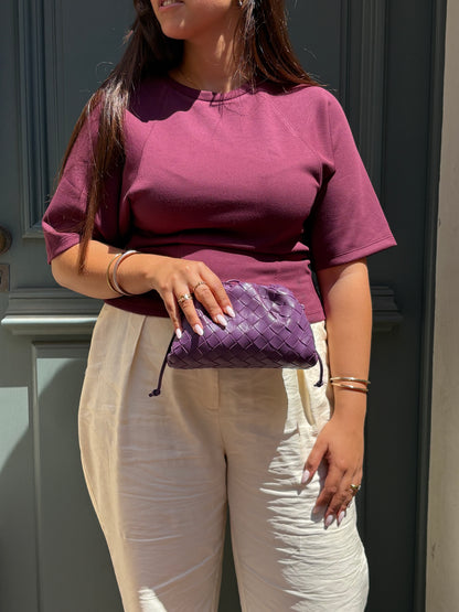 Bottega Veneta - Sac mini Pouch Violet