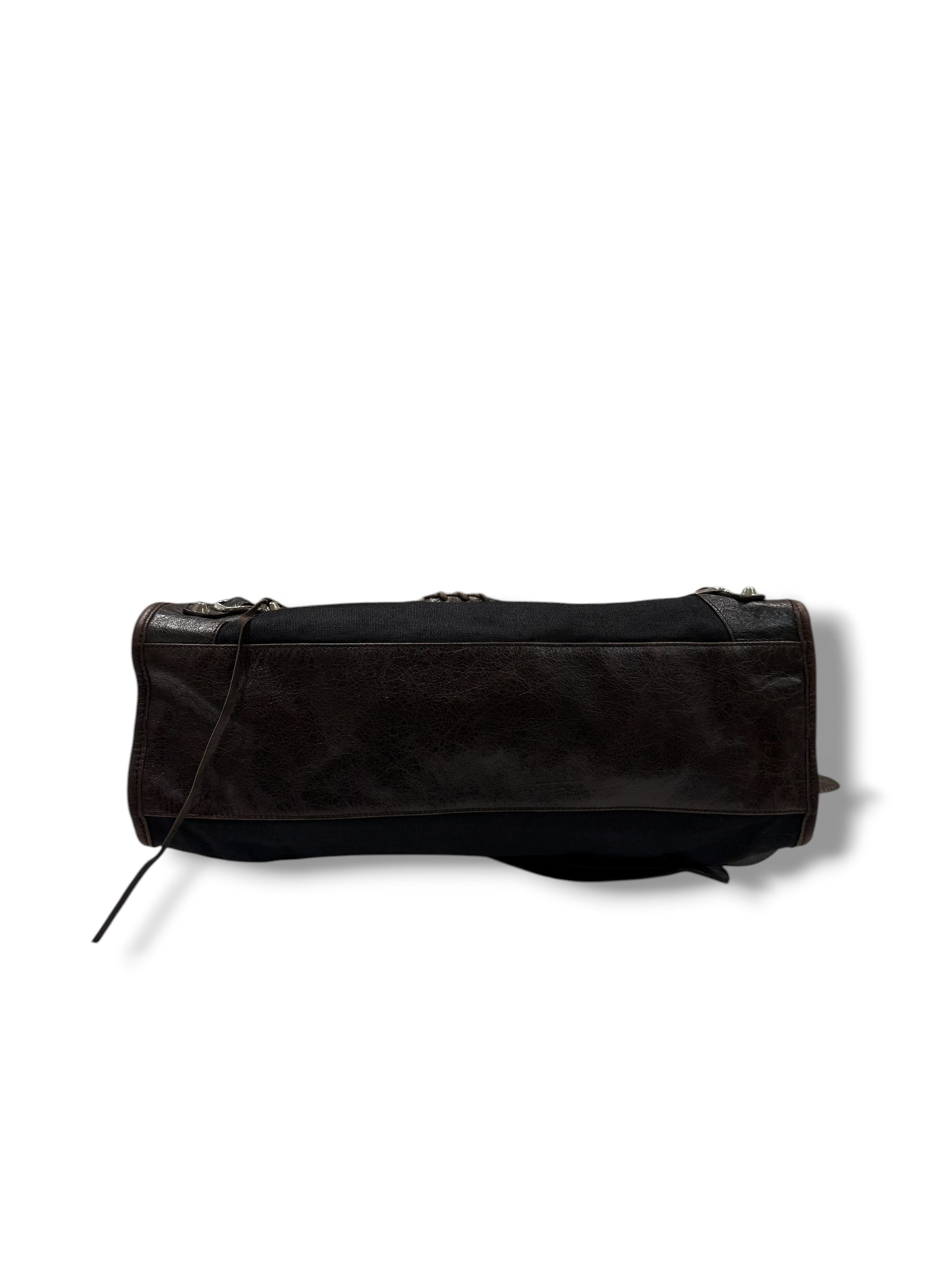 Balenciaga - Sac city avec bandoulière en cuir et toile