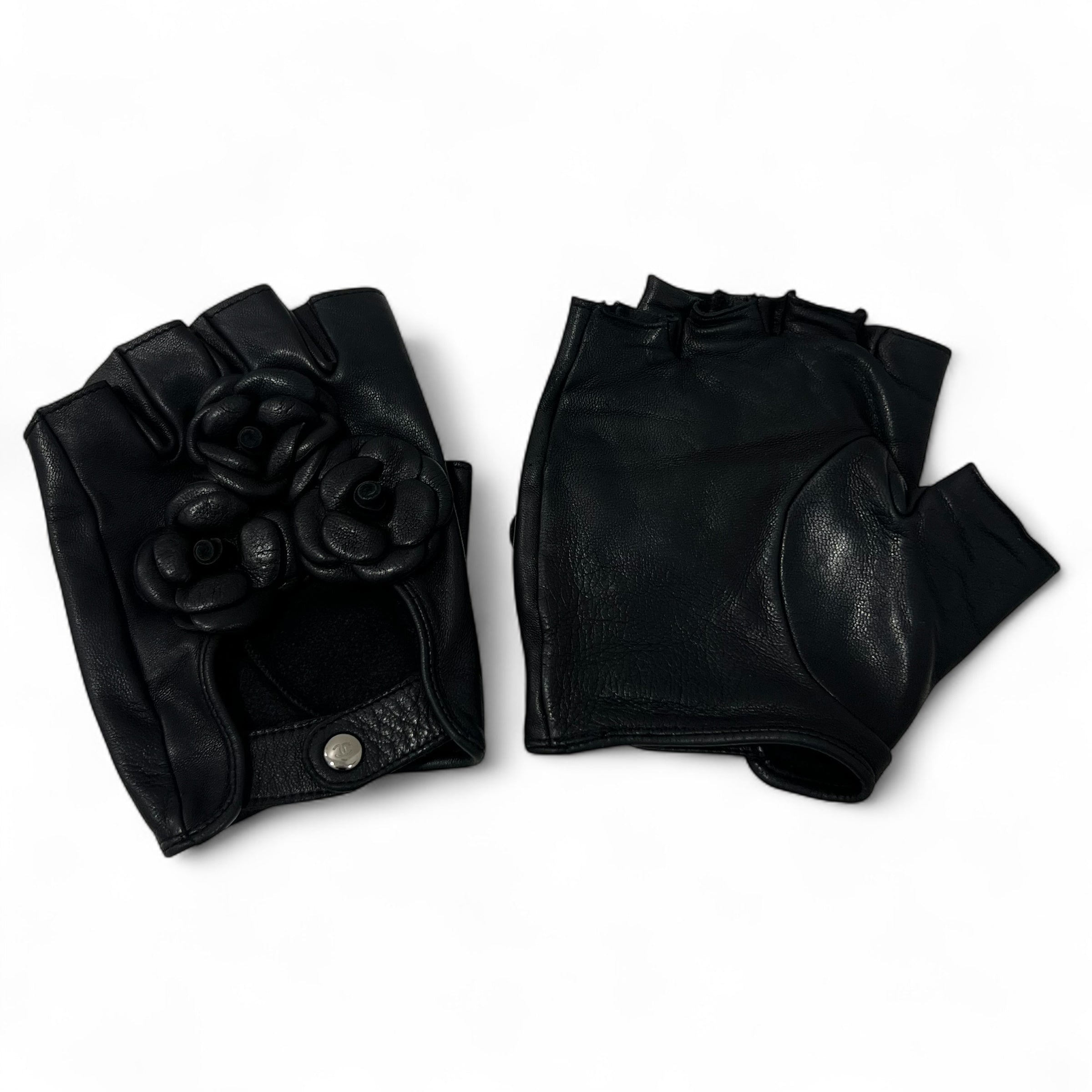 Chanel - Camélias Fingerlose Handschuhe