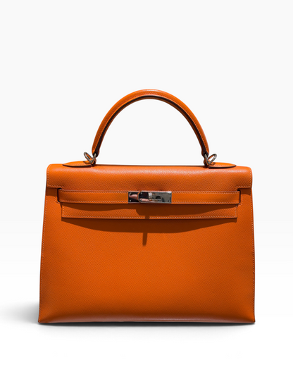 Hermès - Sac Kelly 32 orange