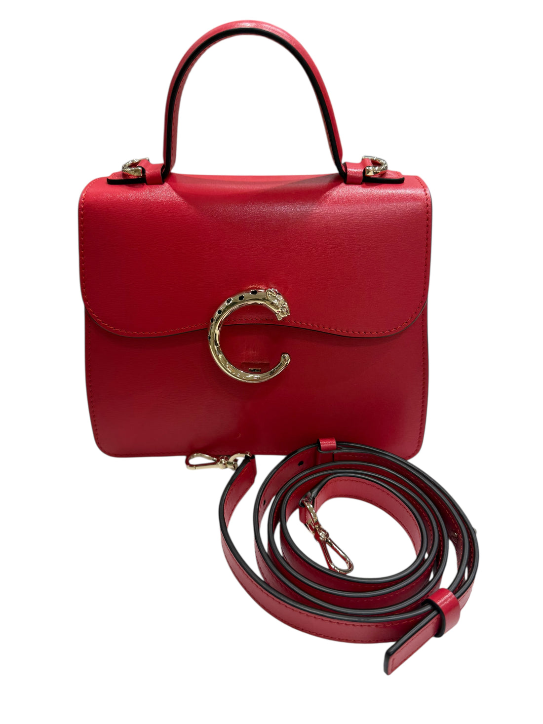 Cartier - Sac mini top handle panthère de Cartier popp