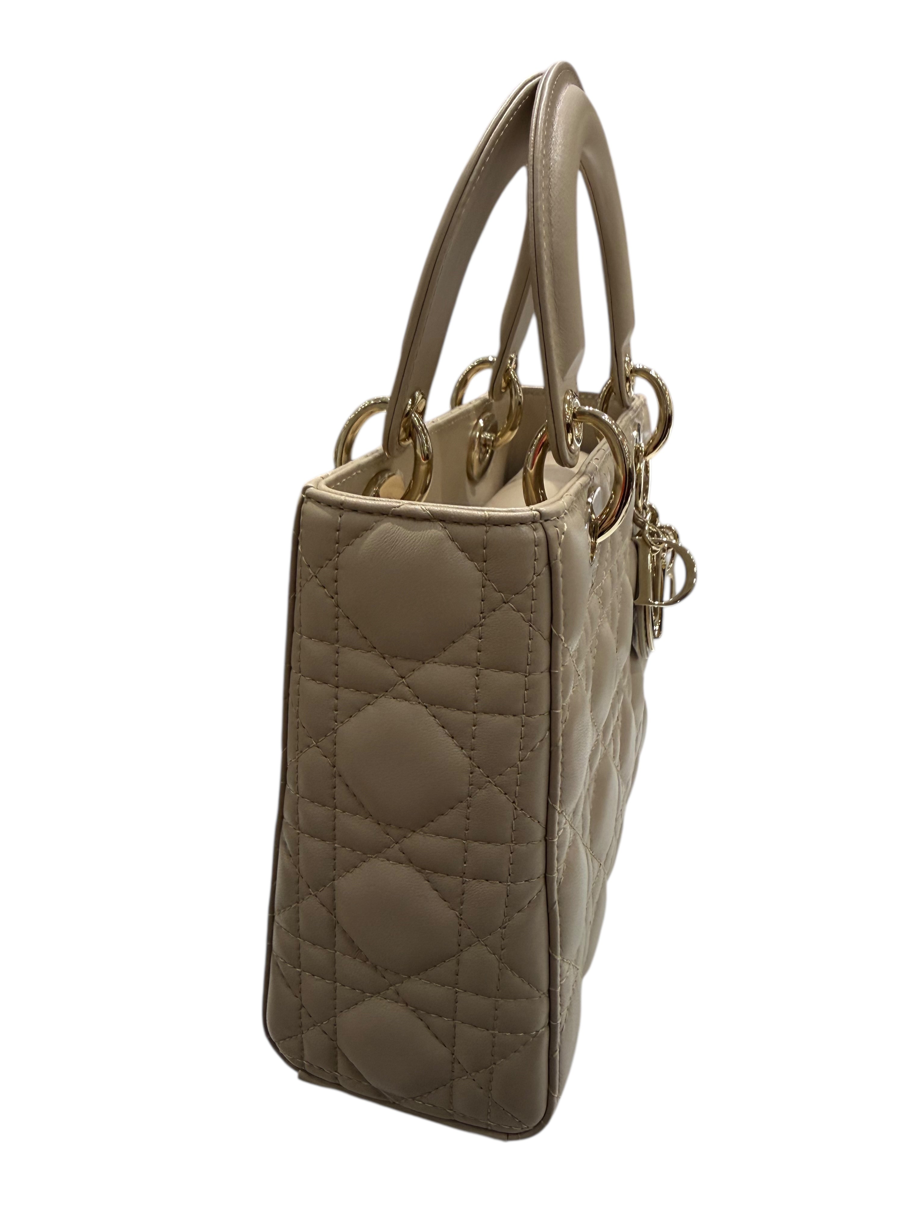 Christian Dior - Sac Lady Dior small ABC beige