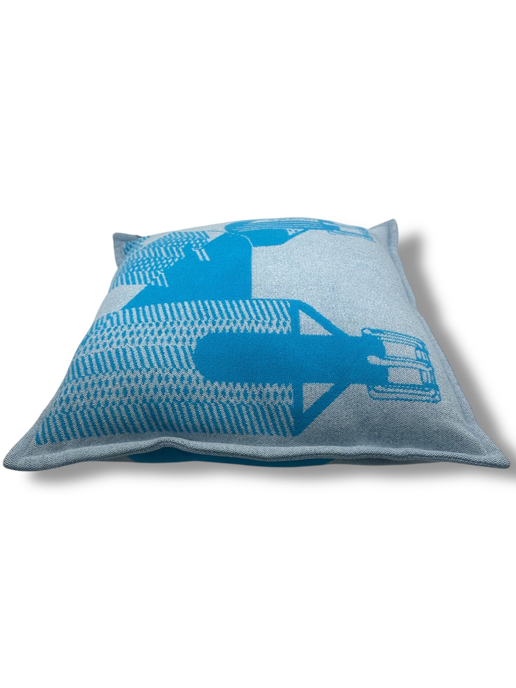 Hermès - Set de 2 Coussins H bleu